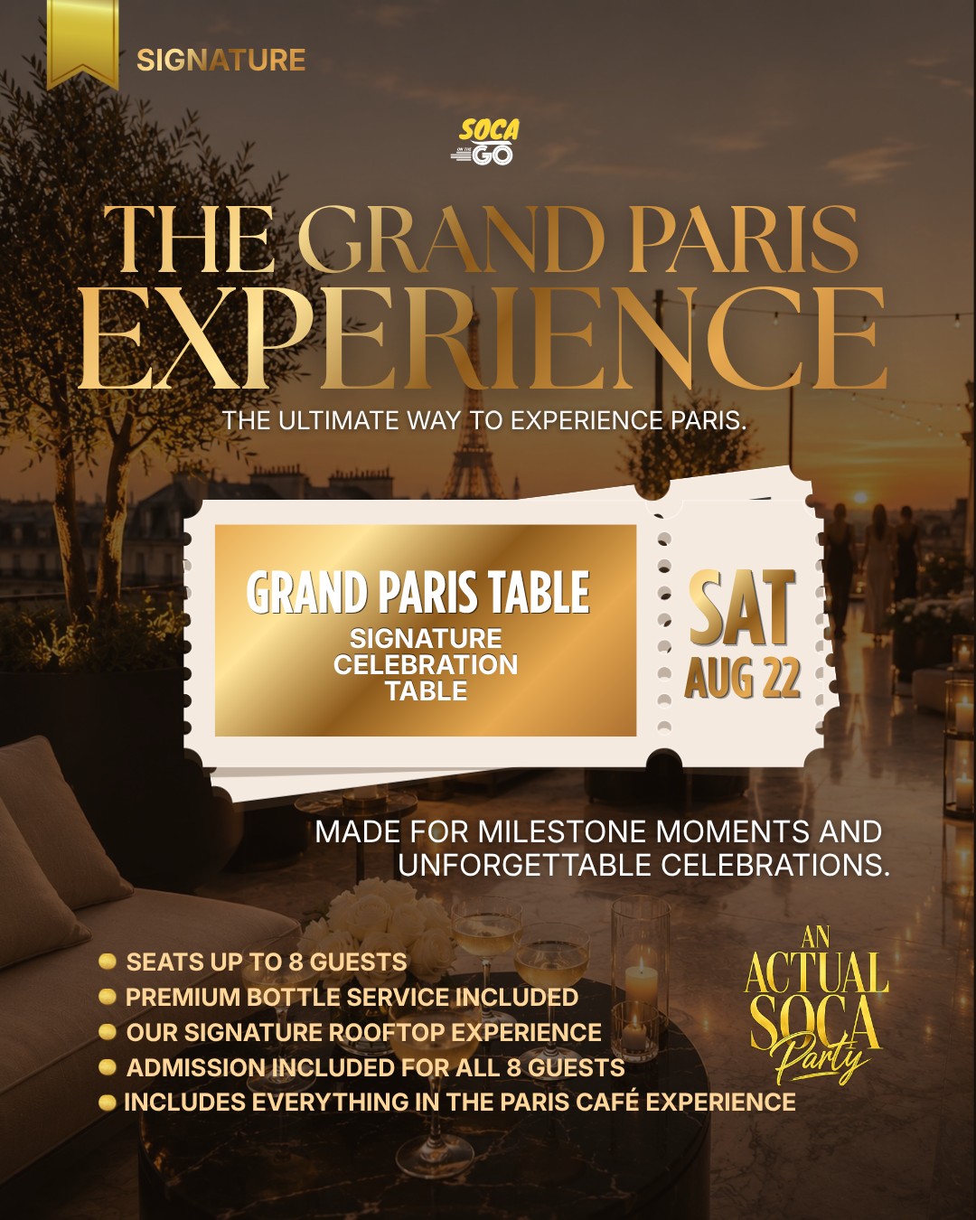 Grand Paris Table — Signature Celebration Table